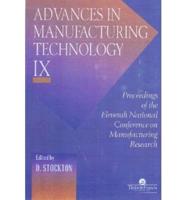 Advances in Manufacturing Technology VIII