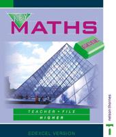 GCSE Key Maths - Edexcel Higher Teacher File