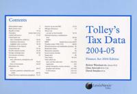 Tolley's Tax Data 2004-05