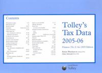 Tolley's Tax Data 2005-06