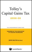 Tolley's Capital Gains Tax 2008. Post-Budget Supplement