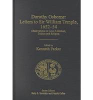 Letters to William Temple, 1652-54