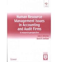 Human Resource Management Issues in Accounting and Audit Firms