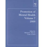 Promotion of Mental Health. Vol. 7, 2000