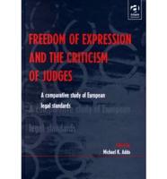 Freedom of Expression and the Criticism of Judges