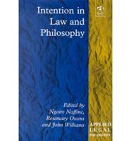 Intention in Law and Philosophy