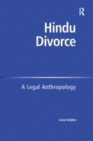 Hindu Divorce: A Legal Anthropology