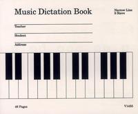 Music Dictation Book 9" x 7 1/2"