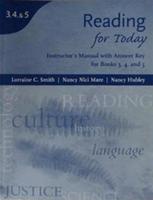 Instructor's Manual for Reading for Today: Issues for Today/Concepts for Today/Topics for Today