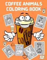 Coffee Animal Coloring Book