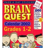 Brain Quest Grades 1-2 Page-A-Day Stickies Calendar 2002