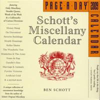 Schott's Miscellany Page-A-Day Calendar 2009