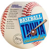 Baseball Trivia Diecut Calendar 2010