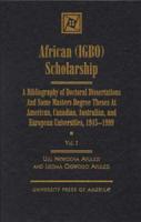 African (Igbo) Scholarship
