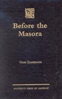 Before the Masora