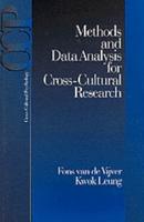 Methods and Data Analysis for Cross-Cultural Research / Fons Van De Vijver, Kwok Leung