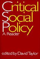 Critical Social Policy