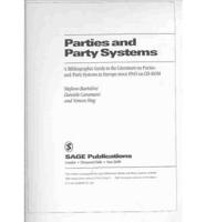 Parties and Party Systems Network Edition