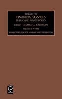 Research in Financial Services Private and Public Policy Volume 10research in Financial Services (Rfse)