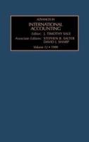 Advances in International Accounting. Vol. 12 1999