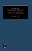 Research in Public Administration: Vol 5
