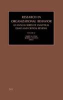 Research in Organizational Behavior Vol. 22 2000