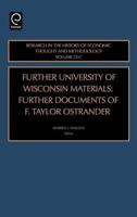 Further University of Wisconsin Materials: Further Documents of F. Taylor Ostrander; Volume 23-C