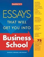 Barron's Essays That Will Get You Into Business School