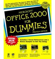 Microsoft Office 2000 For Dummies(