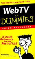 Web TV for Dummies, Quick Reference