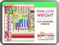 100 Piece Tin Puzzle Frank Lloyd Wright/Oldfash. Window