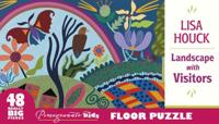 Lisa Houck Landscape With Visitors Floor Puzzle