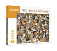 Ditz Double Cat-Spread 1000 Piece Jigsaw Puzzle