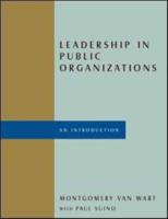 Leadership in Public Organizations