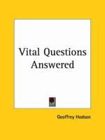 Vital Questions Answered (1959)