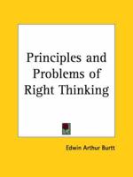 Principles and Problems of Right Thinking (1928)
