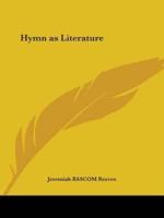 Hymn as Literature