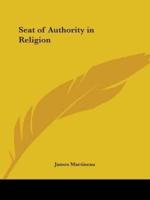 Seat of Authority in Religion