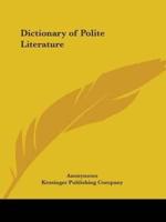 Dictionary of Polite Literature