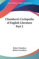 Chambers's Cyclopedia of English Literature Part 2