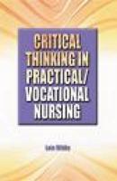 Critical Thinking in Practical/vocational Nursing