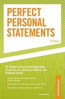 Peterson's Perfect Personal Statements