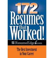 172 Resumes That Worked!