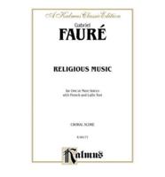 FAURE RELIGIOUS MUSIC OP11 V