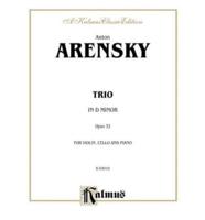 ARENSKY PIANO TRIOS OP 32