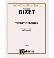 Bizet 20 Melodies Sor.Or Ten