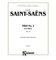SAINT SAENS TRIO NO 2 OP 92 PIAN