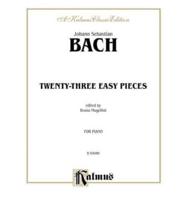 Bach Mugellini 23 Easy Pieces Piano Solos