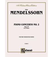 Mendelssohn Piano Concerto #2