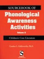 Sourcebook of Phonological Awareness Activities Vol II